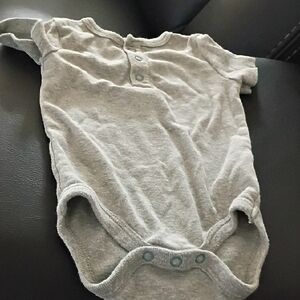 Gray Baby Onesie
